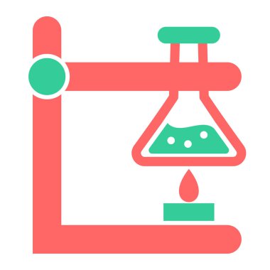 bilim ve geliştirme düz vektör simgesi.