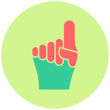 el simgesi vektör illüstrasyonu