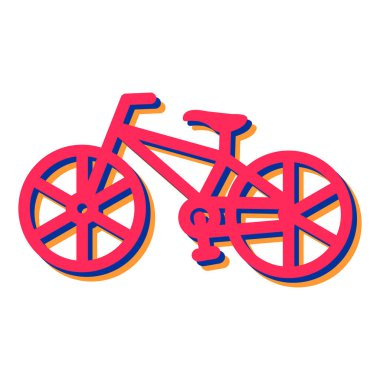 bisiklet ikonu vektör illüstrasyonu
