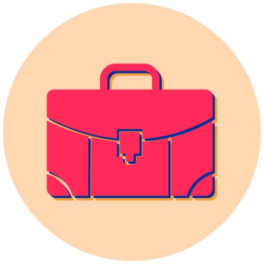 Çanta. Web simgesi basit illüstrasyon