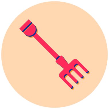 Tırmık. Web simgesi basit illüstrasyon