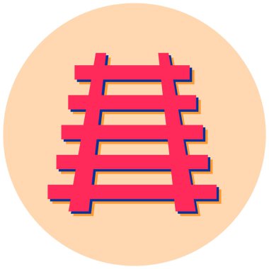 Güzel bir bina simgesinin vektör çizimi