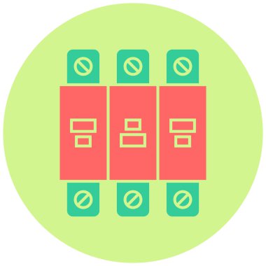 Elektrik Şalteri. Web simgesi basit illüstrasyon