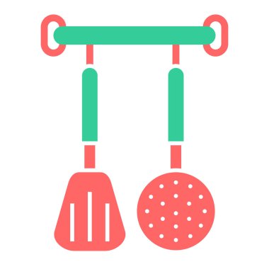 Mutfak gereçleri ikon vektör illüstrasyon tasarımı