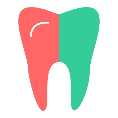 diş simgesi vektör illüstrasyonu