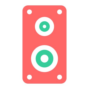 Konuşmacı. Web simgesi basit illüstrasyon