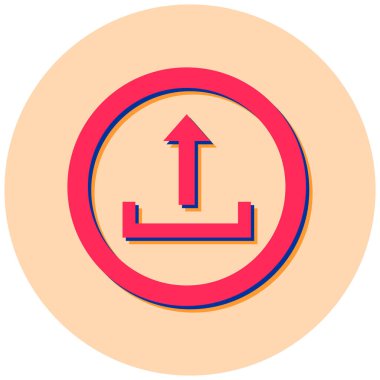 Yükle. Web simgesi basit illüstrasyon