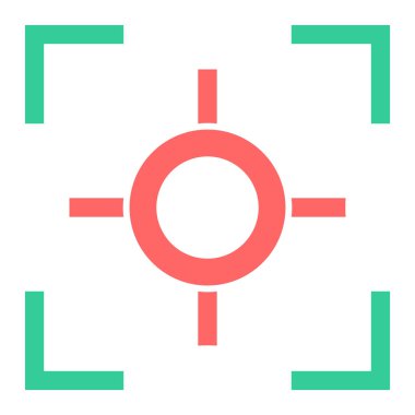 Hedef. Web simgesi basit tasarım