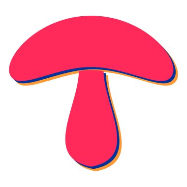 mantar simgesi vektör illüstrasyonu