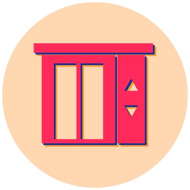 Ev. Web simgesi basit illüstrasyon