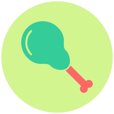 Tavuk. Web simgesi basit tasarım