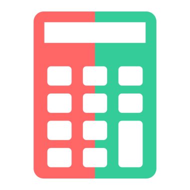 Hesap makinesi. Web simgesi basit illüstrasyon