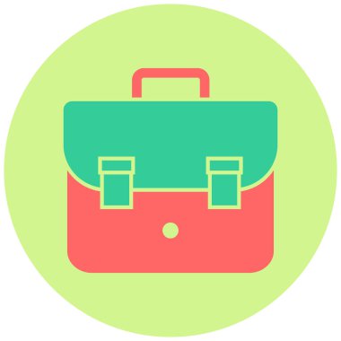 Çanta. Web simgesi basit illüstrasyon