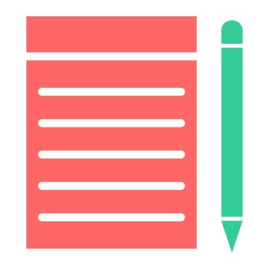 Belge. Web simgesi basit illüstrasyon