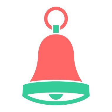 Noel çanı simgesi vektör illüstrasyonu