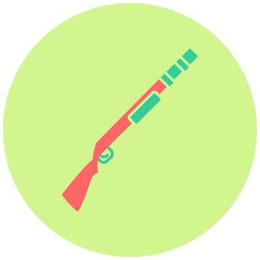 Shotgun simgesinin vektör illüstrasyonu