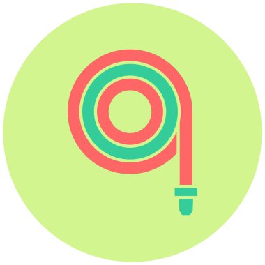 Su hortumu simgesi, basit tasarım vektör çizimi