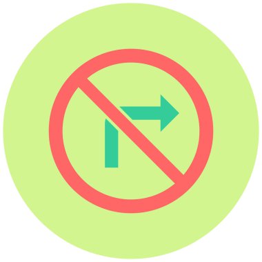  Yol işareti web simgesi basit illüstrasyon