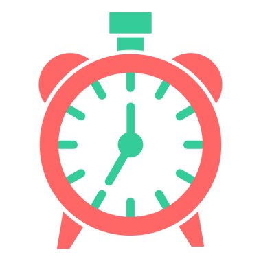 Saat simgesi vektör illüstrasyonu