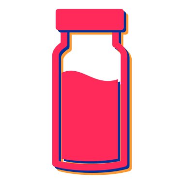 İksir şişesi ikon vektör illüstrasyon tasarımlı kavanoz