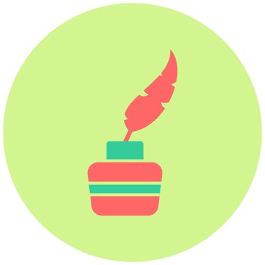 Tüy. Web simgesi basit illüstrasyon