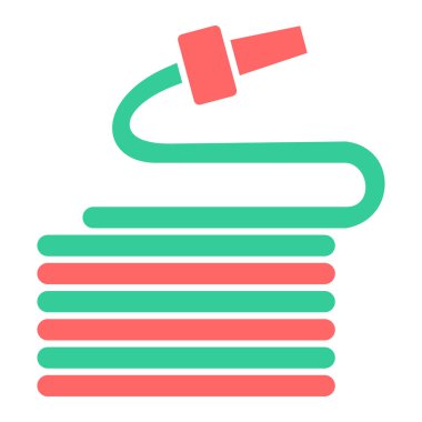 Hortum simgesinin vektör çizimi