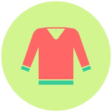 Süveter. Web simgesi basit illüstrasyon