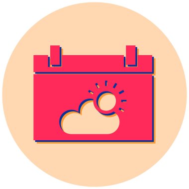 Takvim. Web simgesi basit tasarım