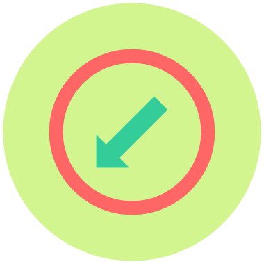 Yol tabelası. Web simgesi basit illüstrasyon