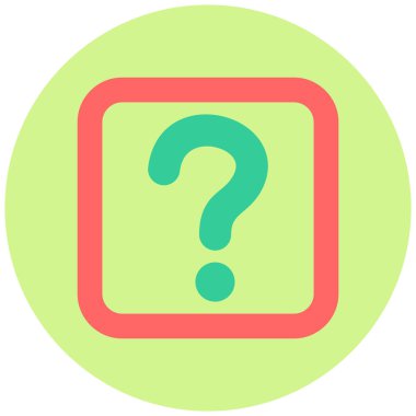 Soru işareti. Web simgesi