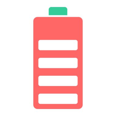 Batarya şarjı. Basit illüstrasyon