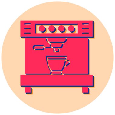 Kahve makinesi. Web simgesi