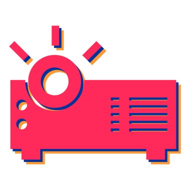 video kamera ikonu vektör illüstrasyonu