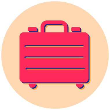 bagaj. Web simgesi basit illüstrasyon