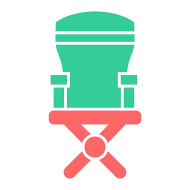 Modern sandalye simgesinin vektör illüstrasyonu