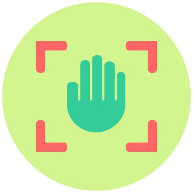 Giriş izni. Web simgesi basit illüstrasyon