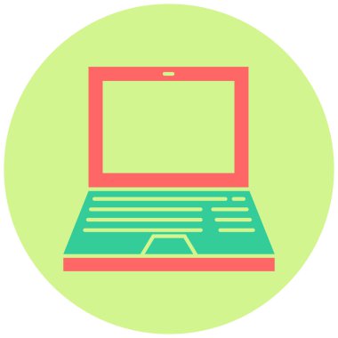 Laptop modern simgesinin vektör illüstrasyonu 