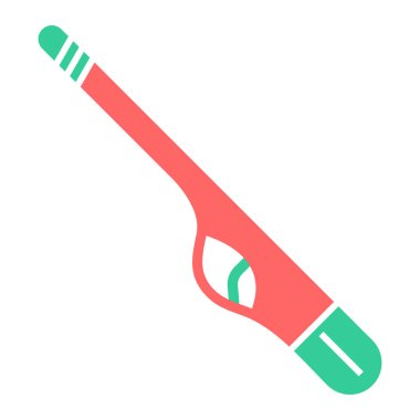 boya fırçası ikon vektörü. çizgi film tenisçisi diş fırçası işareti. izole edilmiş sınır sembolü çizimi