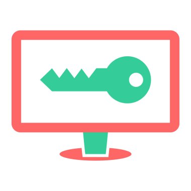 Güvenlik sistemi. Web simgesi