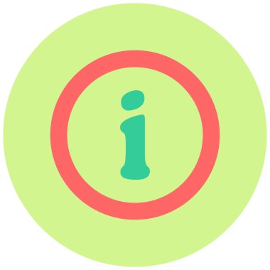 Bilgi simge vektör çizim