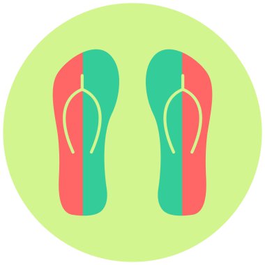 flip flops simge vektör illüstrasyonu
