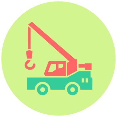 Vinç simgesinin vektör illüstrasyonu