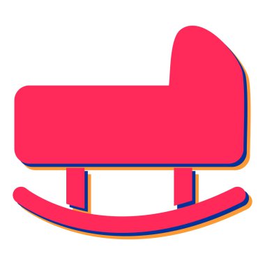 Bebek arabası ikonu. Beyaz arkaplanda izole edilmiş web tasarımı için pram vektör simgelerinin izometriği