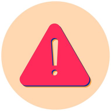 ünlem işareti simgesi, vektör illüstrasyonu