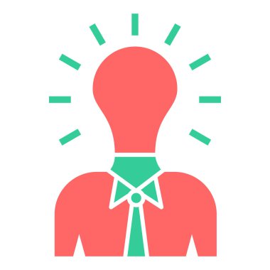 Bir fikrim var. Web simgesi basit illüstrasyon