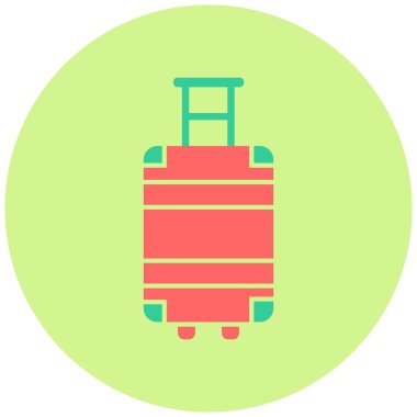 seyahat çantası. Basit illüstrasyon