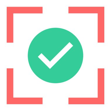 işaret simgesini işaretle, vektör illüstrasyonu