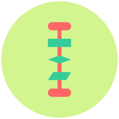 Bir ağaç simgesinin vektör illüstrasyonu