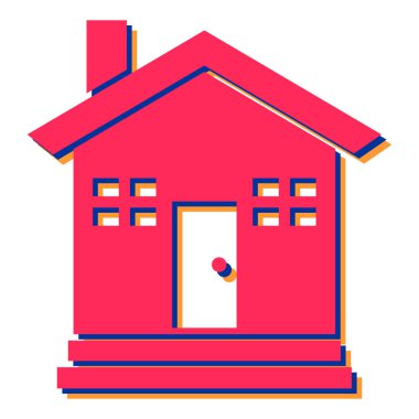 ev simgesi vektör illüstrasyonu