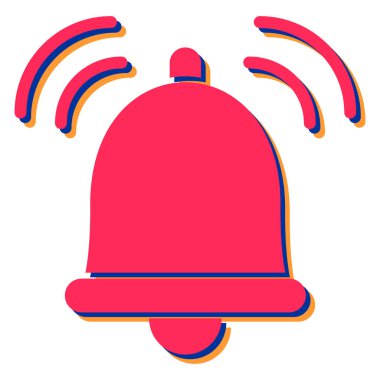 Çan simgesi vektör illüstrasyonu